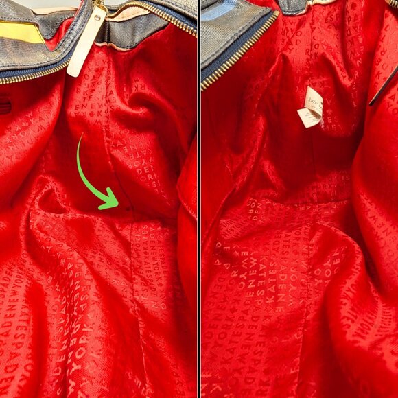 Kate Spade Stevie Westchester Multicolor Stripe Coated Canvas Large Satchel - Picture 9 of 10